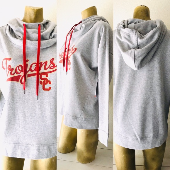 NWT SC TROJANS Shimmer LOGO HOODIE SWEATSHIRT Southern California SMALL - Picture 8 of 10